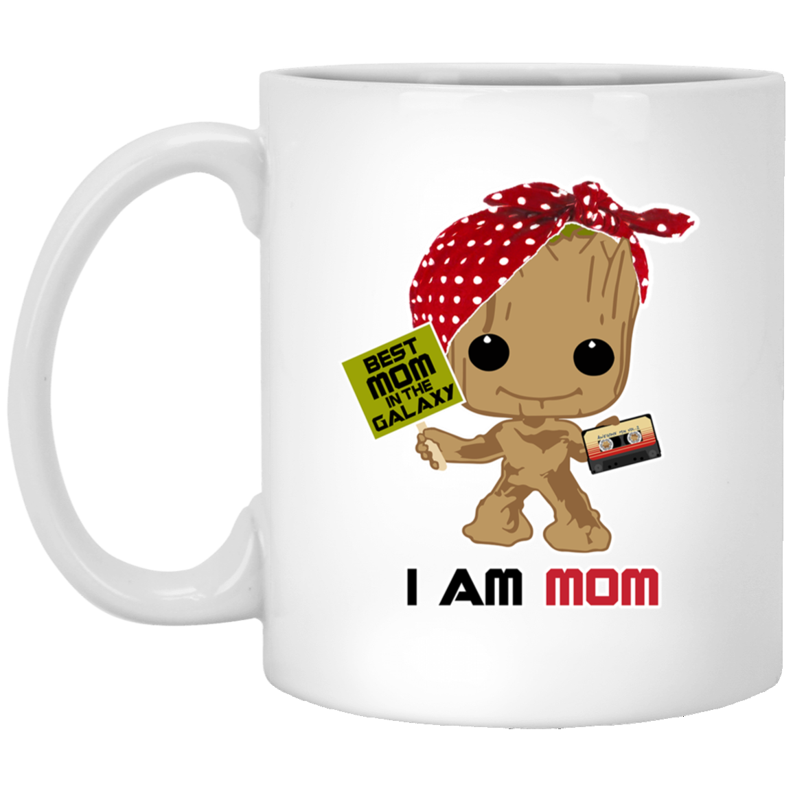 I Am Mom - Groot - White Mug - CC