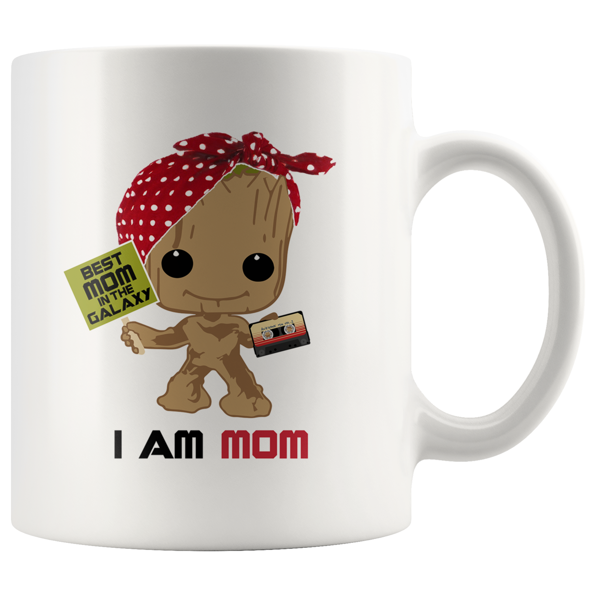I Am Mom - White Mug - TL
