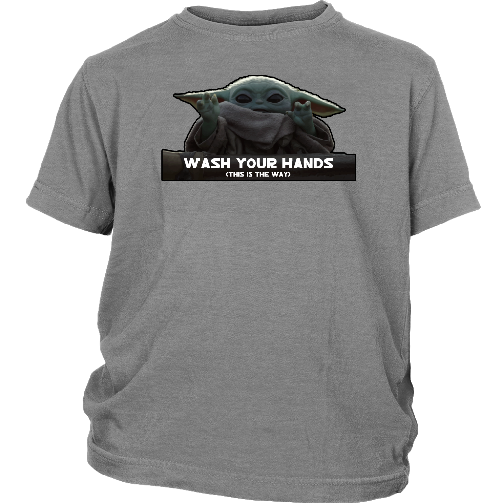 Baby Yoda, Wash Your Hands Youth Tee, TL