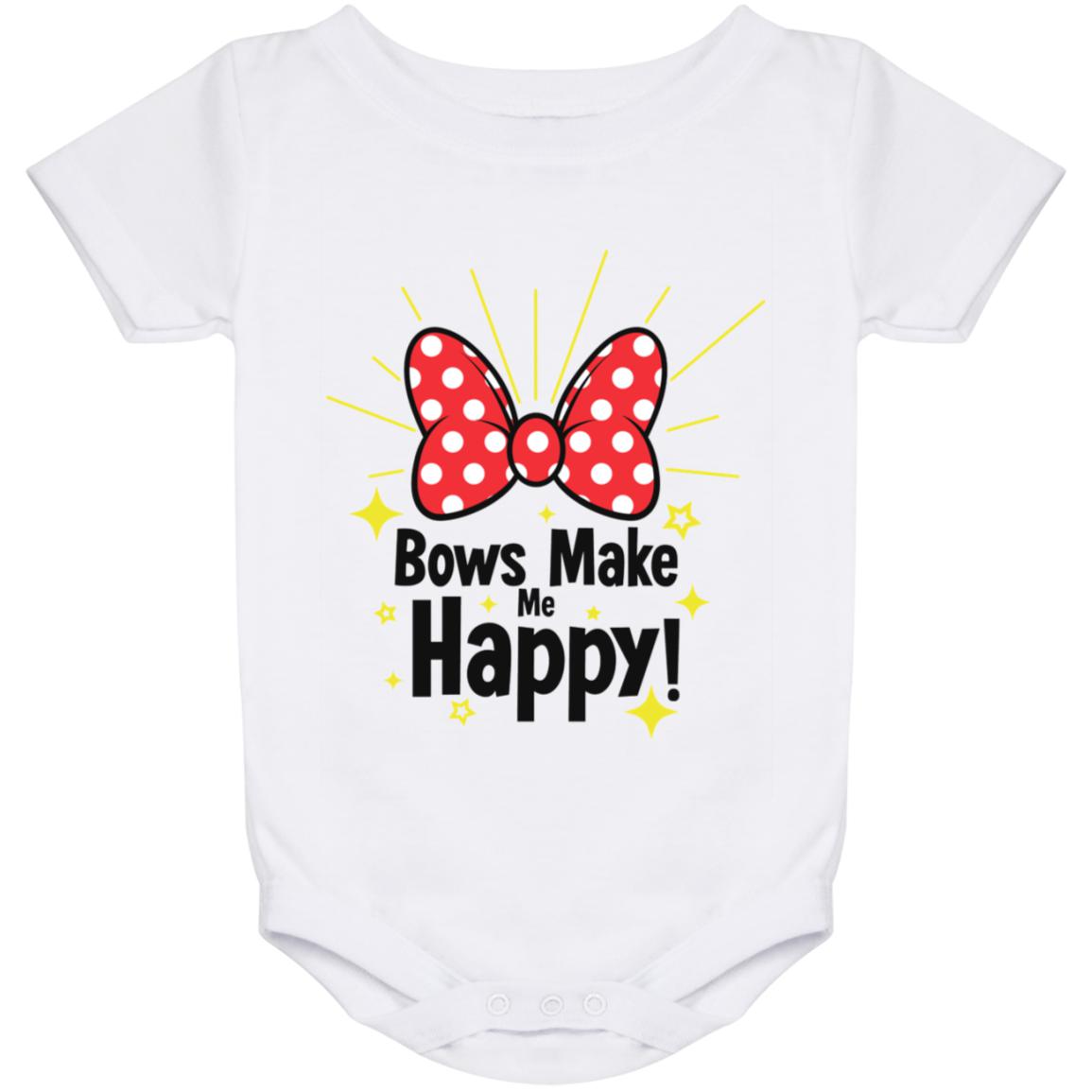 Bows Make Me Happy - Baby Onesie 24 Month