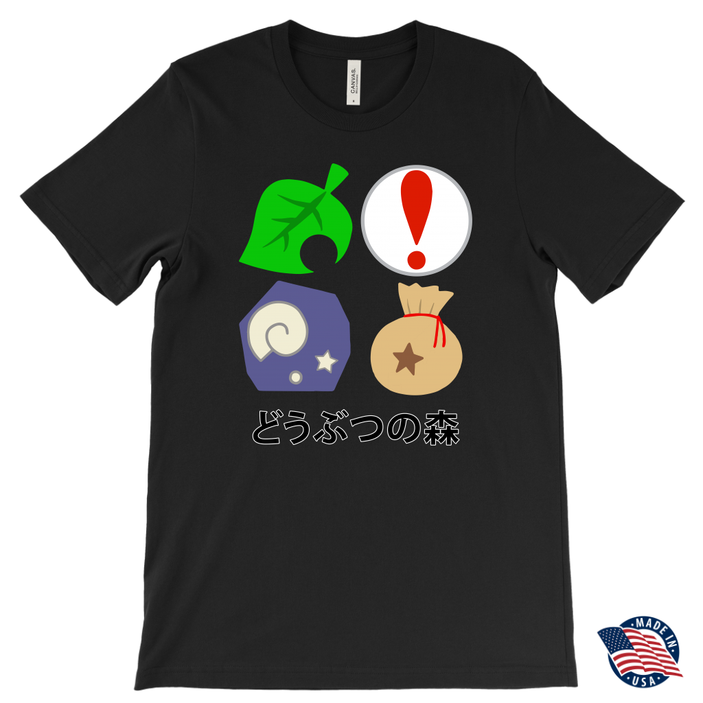 Animal Crossing Shirt, Leaf Pitfall Fossil Bell Bag, Super Soft Premium T-Shirt, Bella Canvas Shirt