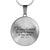 Circle Pendant Necklace in Silver or 18k Gold Finish - Transformed By the Renewing of Your Mind - Romans 12:1-2