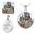 Personalized Circle Pendant Necklace - Upload Your Photo
