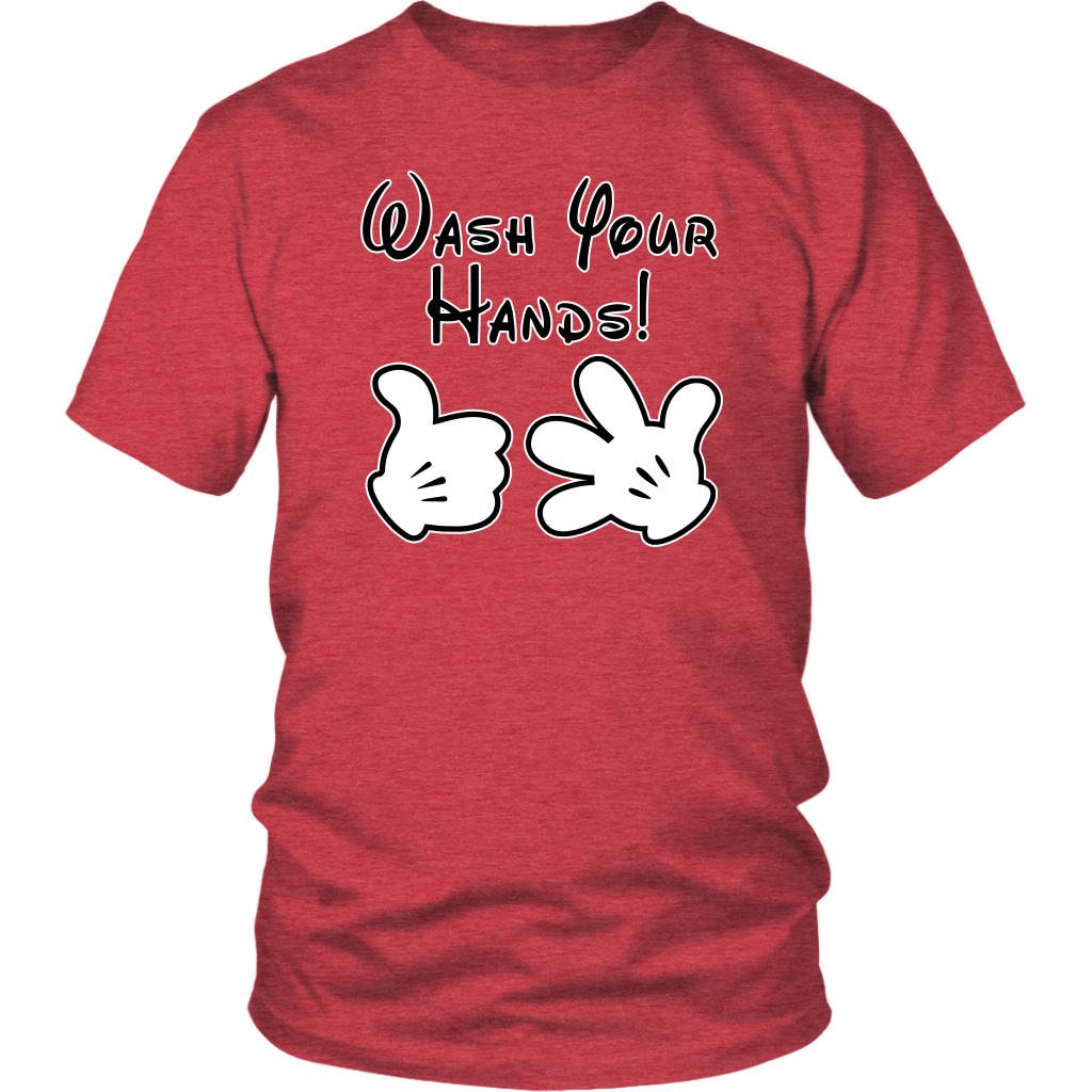 Wash Your Hands, Mickey Gloves, Unisex T-Shirt, TL